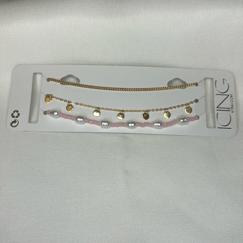 Icing Choker Necklace Set Gold